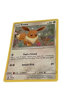 Pokemon Eevee Promo SM184 Card Holo Rare Nintendo 2019 - Image 3