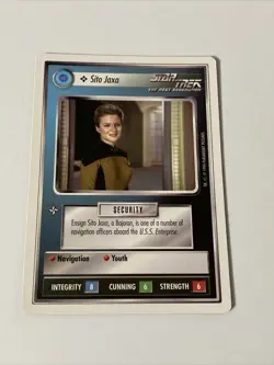 Star Trek CCG Personnel Federation Sito Jaxa Common Card - Image 1