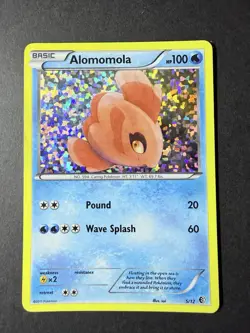 Pokemon TCG Alomomola Holo Card 5/12 McDonald's Promos 2011 - Image 1