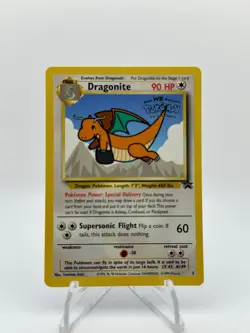 #2 Dragonite 5 1999 WB Movie Black Star Promo Rare WOTC Nintendo Pokemon Card - Image 5