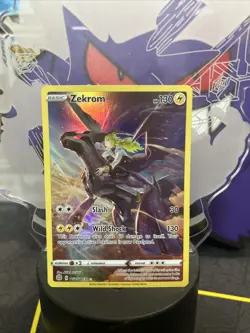 Pokemon Zekrom Holo Ultra Rare TCG Card TG05/TG30 Brilliant Stars 2022 - Image 1