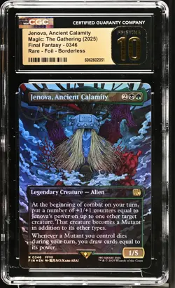 JENOVA, ANCIENT CALAMITY Final Fantasy Borderless Foil CGC Pristine 10 MTG - Image 1