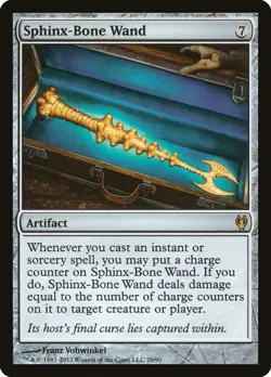 1x - Sphinx-Bone Wand - #29 - Duel Decks: Izzet vs. Golgari - NM MTG - Image 1