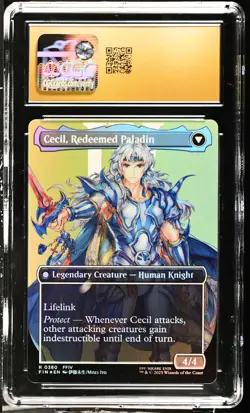 CECIL, DARK KNIGHT Final Fantasy Borderless Foil Rare CGC Pristine 10 MTG - Image 2