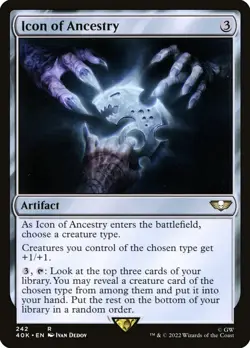 1x - Icon of Ancestry - #242 - Universes Beyond: Warhammer 40,000 - NM MTG - Image 1