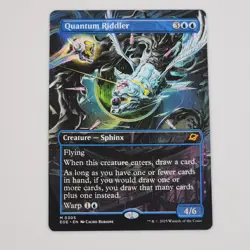 Mtg Quantum Riddler (Borderless) Edge of Eternities #305 Blue Creature Magic NM+ - Image 1