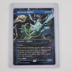 Mtg Quantum Riddler (Borderless) Edge of Eternities #305 Blue Creature Magic NM+ - Image 3