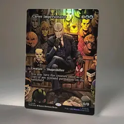 MTG - Clever Impersonator - #08 Foil (Borderless) Marvel - Spider-Man NM/M - Image 2