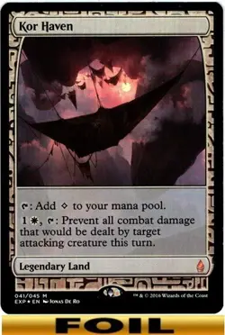 1x - Kor Haven - FOIL #41 - Zendikar Expeditions - NM MTG - Image 2