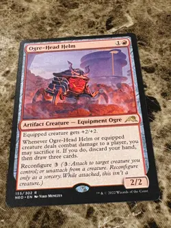 OGRE-HEAD HELM Magic MTG Kamigawa: Neon Dynasty - Image 1
