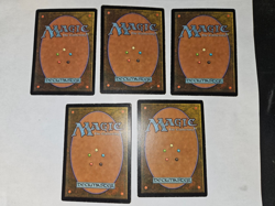 MtG Magic - 5x Full Art B. Land Set (Unglued, 1998) Quant x5 avail. Heavy play. - Image 3