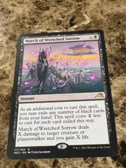 MARCH OF WRETCHED SORROW Magic MTG Kamigawa: Neon Dynasty - Image 1
