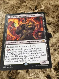 HIDETSUGU, DEVOURING CHAOS Magic MTG Kamigawa: Neon Dynasty - Image 1