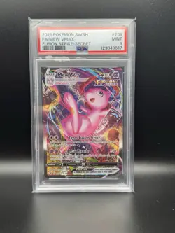 Pokemon 2021 Fusion Strike Mew VMAX Secret Rare Alt Art 269/264 PSA 9 - Image 1