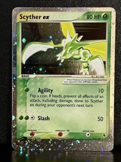 Pokemon TCG Scyther ex Holo Rare EX Ruby & Sapphire 102/109 - Image 1