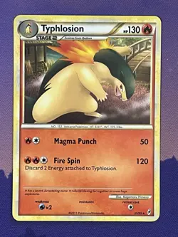 Pokemon Typhlosion Rare Call of Legends 35/95 damaged - Image 1
