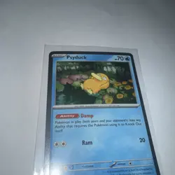 Pokemon Mega Evolution - Psyduck #007 - Black Star Promo with Holo SWIRL! - Image 4