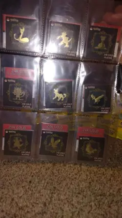24k gold plated metal pokemon stickerS release discontinued due to high DEMAND - Image 2