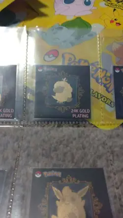 24k gold plated metal pokemon stickerS release discontinued due to high DEMAND - Image 4