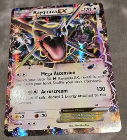 Pokemon Shiny Rayquaza EX - XY69 SM Black Star Promo (Jumbo/Oversized Size) - Image 1