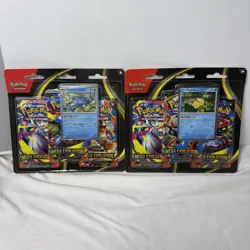 IN HAND Pokemon - TCG - Mega Evolution Three-Booster Blister 2 Sets - Image 1