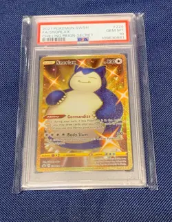 Snorlax 224/198 Chilling Reign Pokemon PSA 10 Gem Mint Gold Secret Rare - Image 1
