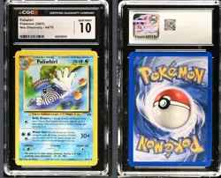 POLIWHIRL 2001 Neo Discovery 1st Edition #44 CGC 10 Gem Mint Pokemon - Image 1