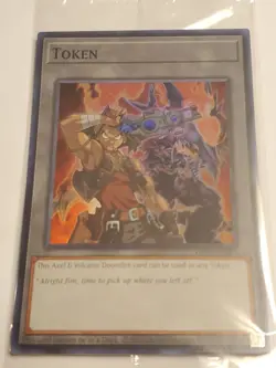 Axel & Volcanic Doomfire TKN5-EN033 Doom of Dimensions Mini Box Yugioh Token - Image 3