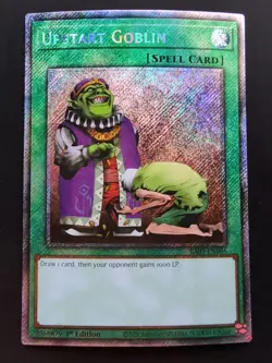 Upstart Goblin RA03-EN096 Platinum Secret Rare 1st Ed Near Mint Yugioh - Image 1