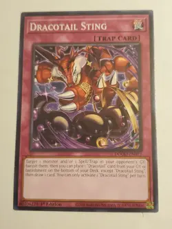 Yugioh Playset Dracotail Sting DOOD-EN077 Common 1st Ed Near Mint - Image 1