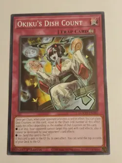 Yugioh! Okiku’s Dish Count DOOD-EN080 COMMON Doom of Dimensions - Image 1