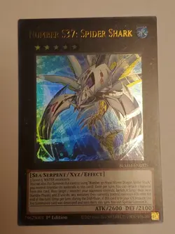 Yugioh Number S37: Spider Shark BLMM-EN037 Ultra Rare 1st Ed Near Mint - Image 1