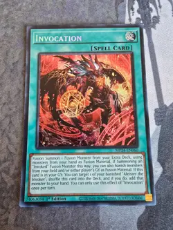 Yugioh Invocation (Alternate Art) MP24-EN060 Prismatic Secret Rare NM 1st Ed - Image 1