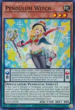 Pendulum Witch - LEDE-EN098 - Super Rare - 1st Edition Near Mint Yugioh! Card - Image 1