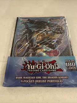 Yugioh Dark magician Girl The Dragon Knight 9 Pocket Portfolio/Binder - Image 1