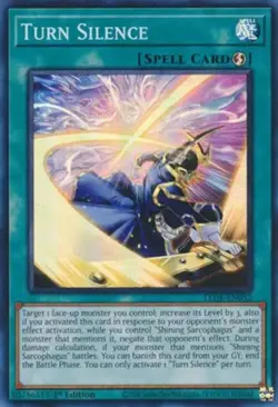 Turn Silence - LEDE-EN052 - Super Rare - 1st Edition Near Mint Yugioh! Card - Image 1
