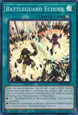 Battleguard Echoes - LEDE-EN082 - Super Rare - 1st Edition Near Mint Yugioh! Car - Image 1