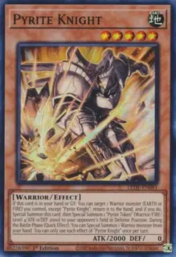 Pyrite Knight - LEDE-EN081 - Super Rare - 1st Edition Near Mint Yugioh! Card - Image 1
