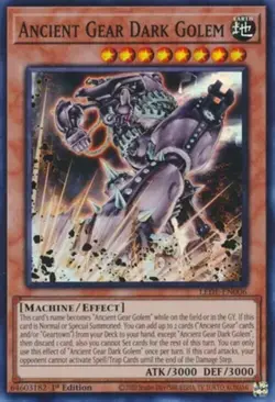 Ancient Gear Dark Golem - LEDE-EN006 - Super Rare - 1st Edition Near Mint Yugioh - Image 1