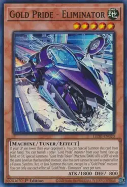 Gold Pride - Eliminator - LEDE-EN020 - Super Rare - 1st Edition Near Mint Yugioh - Image 1