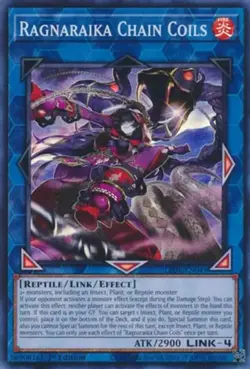 Ragnaraika Chain Coils - LEDE-EN049 - Super Rare - 1st Edition Near Mint Yugioh! - Image 1