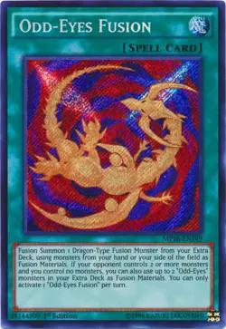 Odd-Eyes Fusion - MP16-EN149 - Secret Rare - 1st Edition Near Mint Yugioh! Card - Image 1