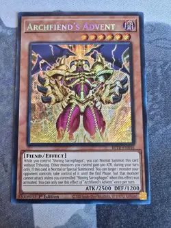 Yugioh Archfiend's Advent BLTR-EN046 Secret Rare NM 1st Edition - Image 1