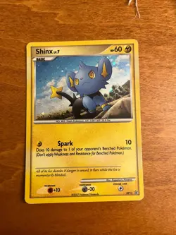 2007 Shinx DP15 Black Star Promo Holo Rare Pokemon Card Holo LP - Image 1