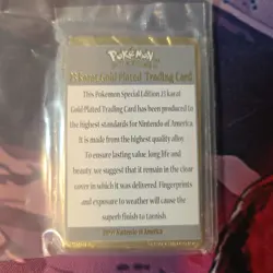 Charizard Pokemon 23K Gold Plated Trading Card Burger King 1999 - Image 4