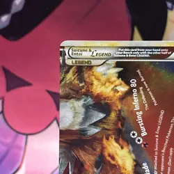 Pokemon TCG Suicune Entei Legend Card Bottom 95/95 Holo Rare LP - Image 2