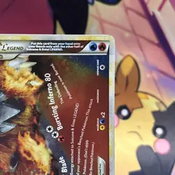 Pokemon TCG Suicune Entei Legend Card Bottom 95/95 Holo Rare LP - Image 3