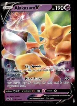 Pokemon TCG SWSH: Sword & Shield Promo Cards #SWSH083 Alakazam V NM - Image 1