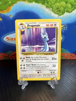1995 Dragonair Pokemon Card 18/102 Wizards Base Set - Image 1
