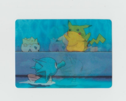 1998 Pokemon Poolside #PIKA-0019D/DVD 3D card Insert from VIZ Video DVD - Image 1
